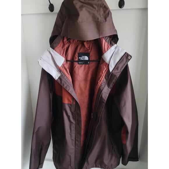 The North Face Jacket Men Medium Rust Triclimate Zip Insulated Puffer 3 in 1 - Picture 7 of 12